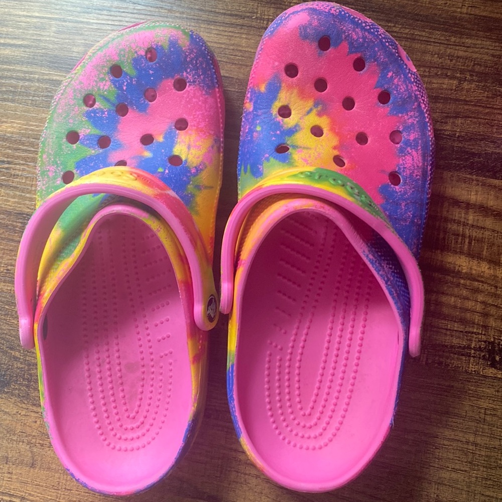 CROCS Colorful Tie-Dye Mules #133
